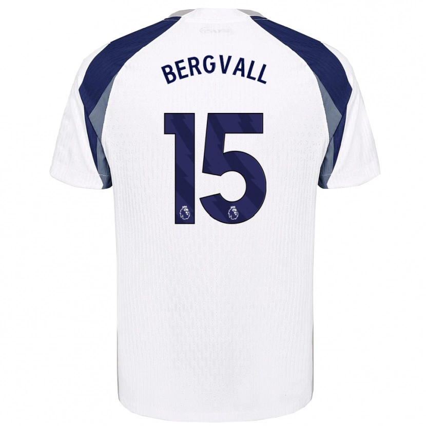 Danxen Criança Camisola Lucas Bergvall #15 Branco Marinho Principal 2025/26 Camisa Brasil