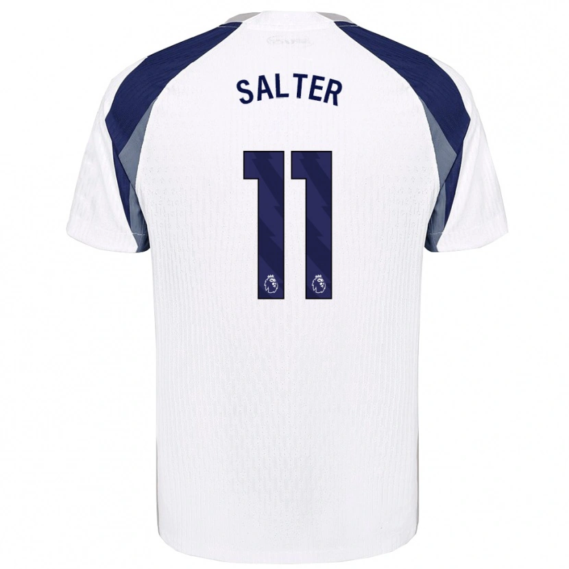 Danxen Criança Camisola Oliver Salter #11 Branco Marinho Principal 2025/26 Camisa Brasil