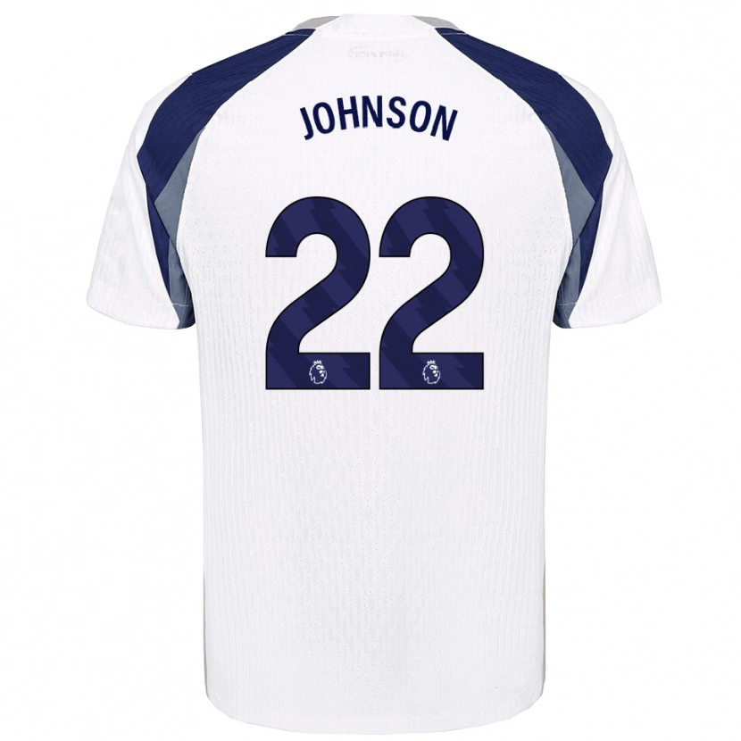 Danxen Criança Camisola Brennan Johnson #22 Branco Marinho Principal 2025/26 Camisa Brasil