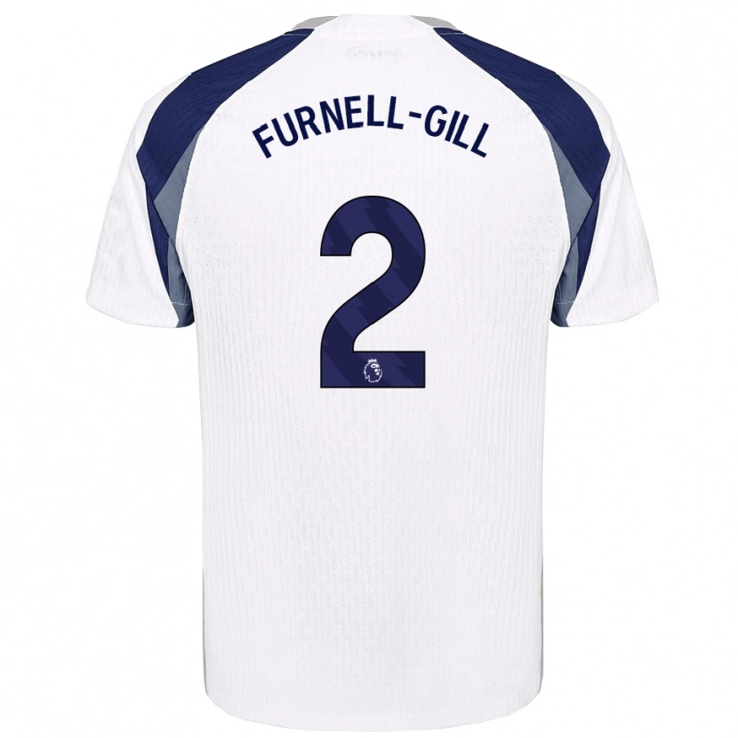 Danxen Criança Camisola Luca Furnell-Gill #2 Branco Marinho Principal 2025/26 Camisa Brasil