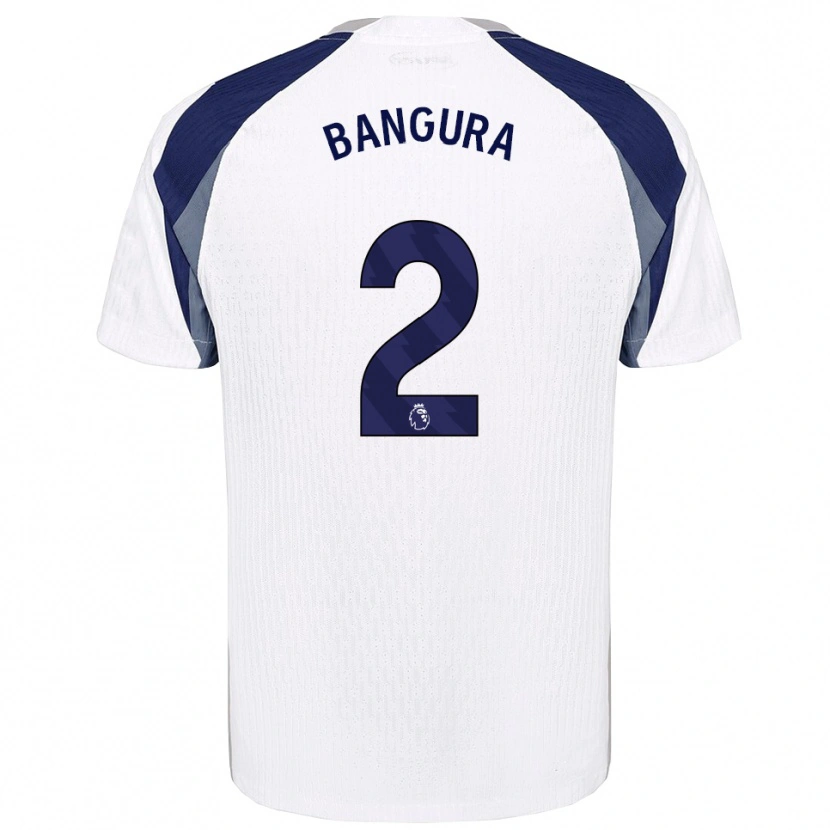 Danxen Criança Camisola Samal Bangura #2 Branco Marinho Principal 2025/26 Camisa Brasil