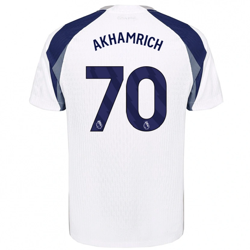 Danxen Criança Camisola Yusuf Akhamrich #70 Branco Marinho Principal 2025/26 Camisa Brasil