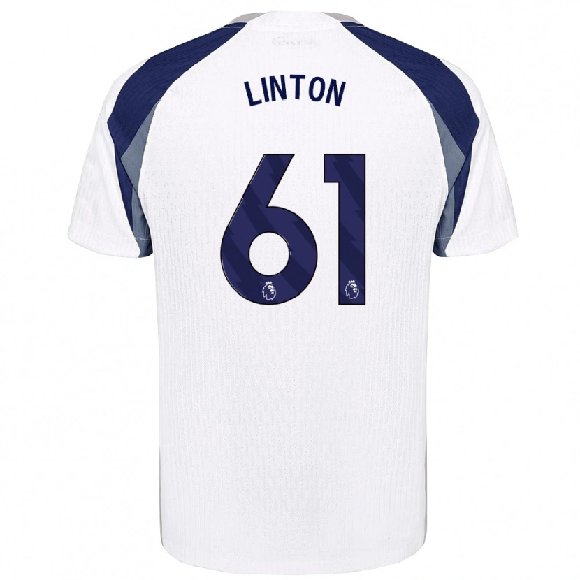Danxen Criança Camisola Jahziah Linton #61 Branco Marinho Principal 2025/26 Camisa Brasil