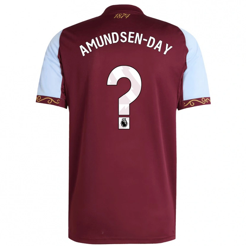 Danxen Criança Camisola Ethan Amundsen-Day #0 Borgonha Azul Celeste Principal 2025/26 Camisa Brasil