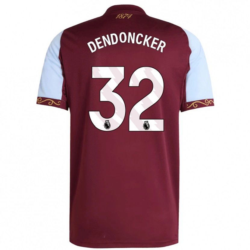 Danxen Criança Camisola Leander Dendoncker #32 Borgonha Azul Celeste Principal 2025/26 Camisa Brasil
