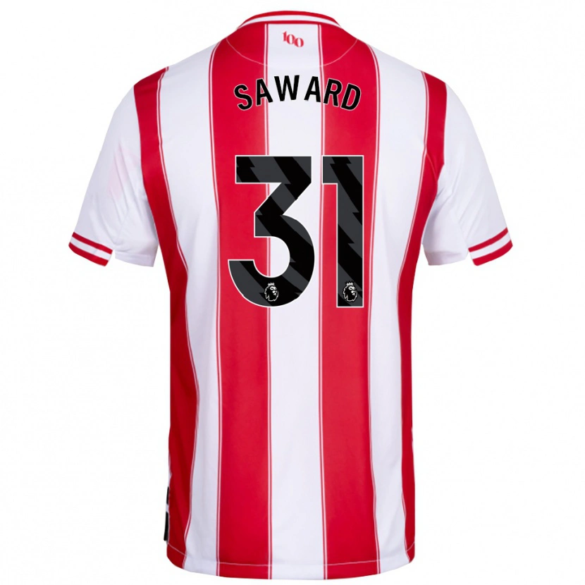 Danxen Criança Camisola Sammie Saward #31 Vermelho Branco Principal 2025/26 Camisa Brasil