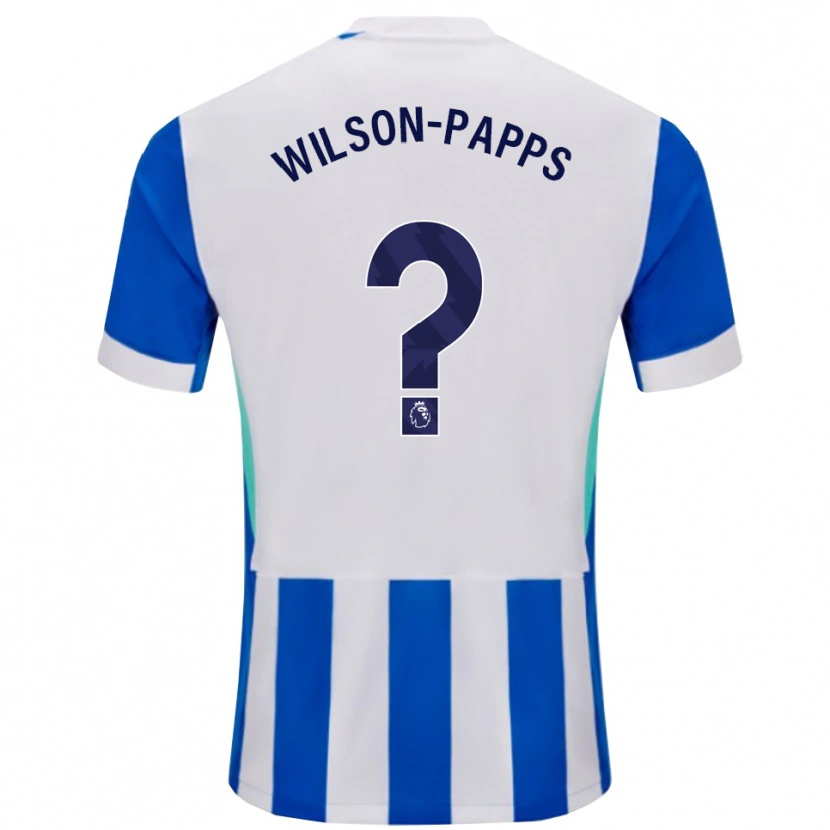 Danxen Criança Camisola Charlie Wilson-Papps #0 Azul Branco Principal 2025/26 Camisa Brasil