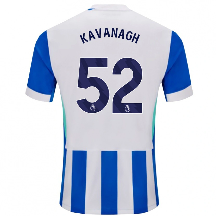 Danxen Criança Camisola Leigh Kavanagh #52 Azul Branco Principal 2025/26 Camisa Brasil