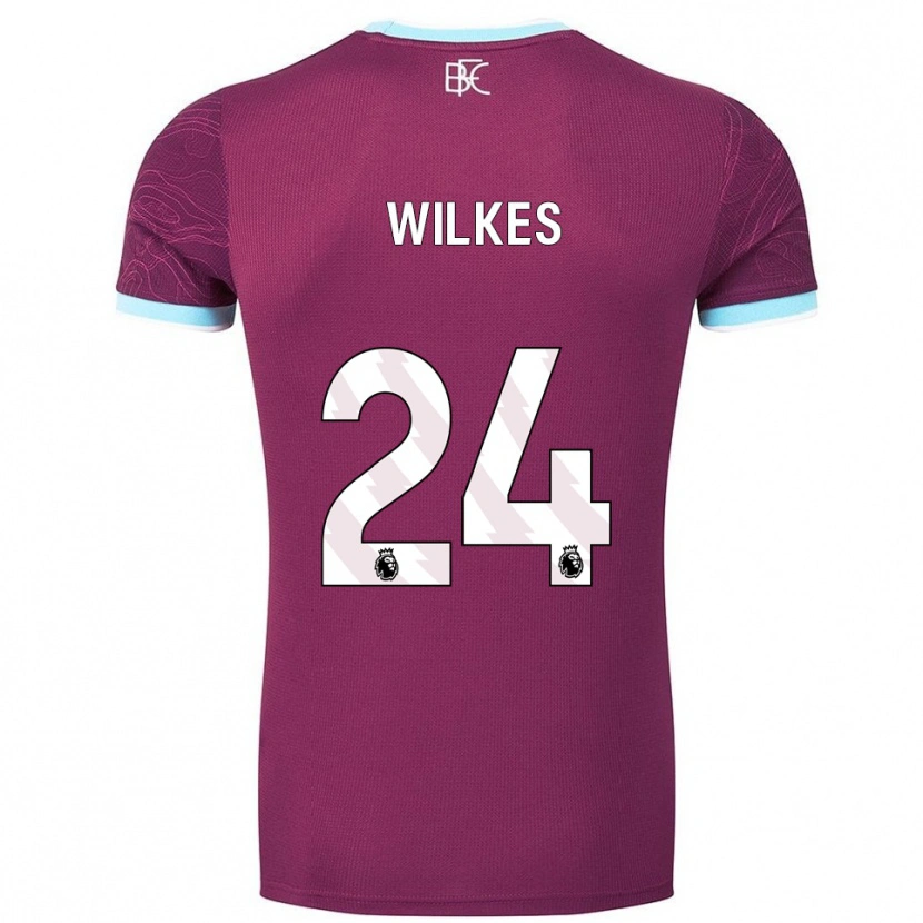 Danxen Criança Camisola Tilly Wilkes #24 Borgonha Azul Celeste Principal 2025/26 Camisa Brasil