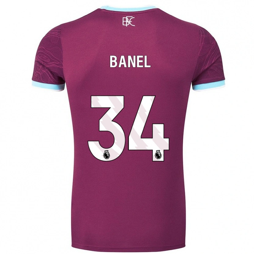 Danxen Criança Camisola Jaydon Banel #34 Borgonha Azul Celeste Principal 2025/26 Camisa Brasil