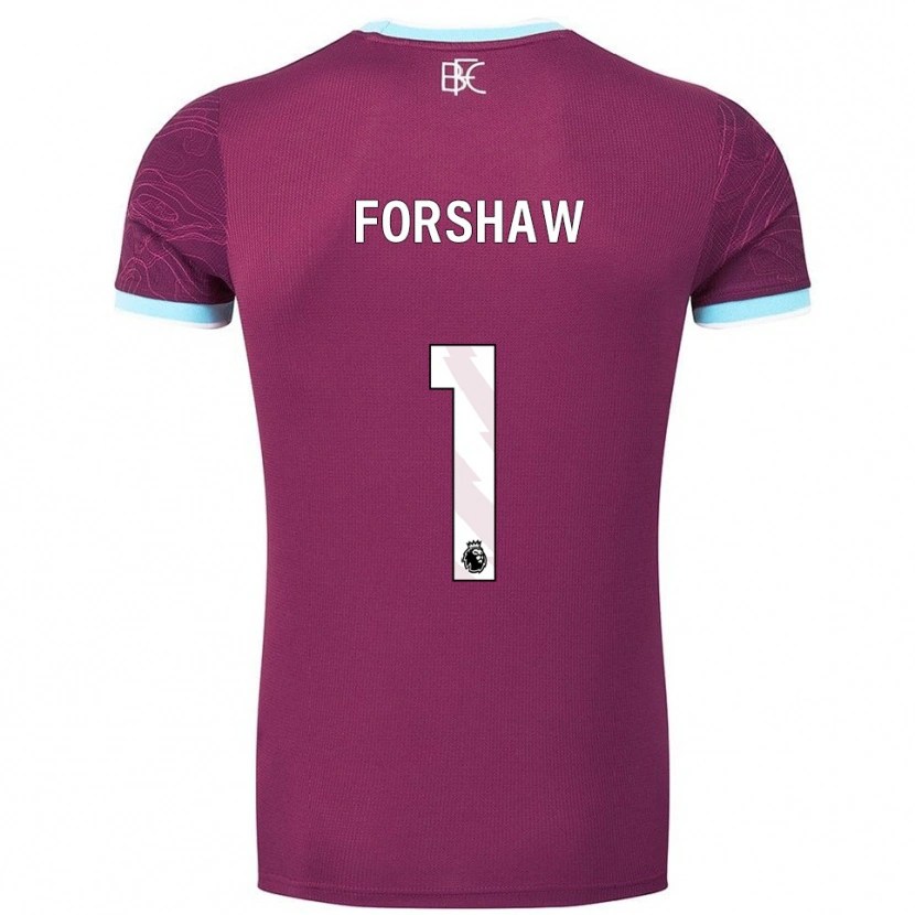 Danxen Criança Camisola Lewis Forshaw #1 Borgonha Azul Celeste Principal 2025/26 Camisa Brasil