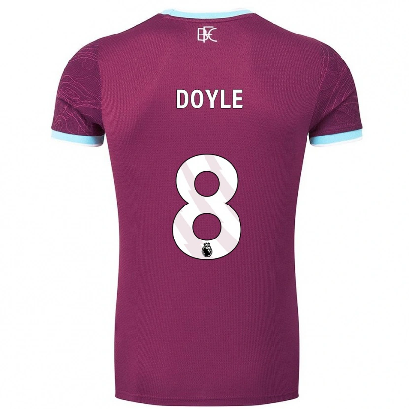 Danxen Criança Camisola Emma Doyle #8 Borgonha Azul Celeste Principal 2025/26 Camisa Brasil