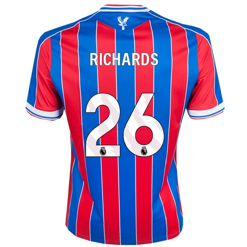 Danxen Criança Camisola Chris Richards #26 Azul Vermelho Branco Principal 2025/26 Camisa Brasil