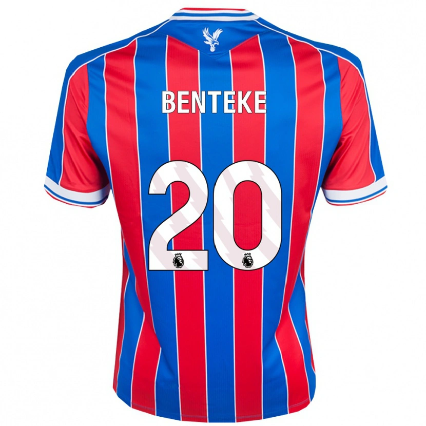 Danxen Criança Camisola Christian Benteke #20 Azul Vermelho Branco Principal 2025/26 Camisa Brasil