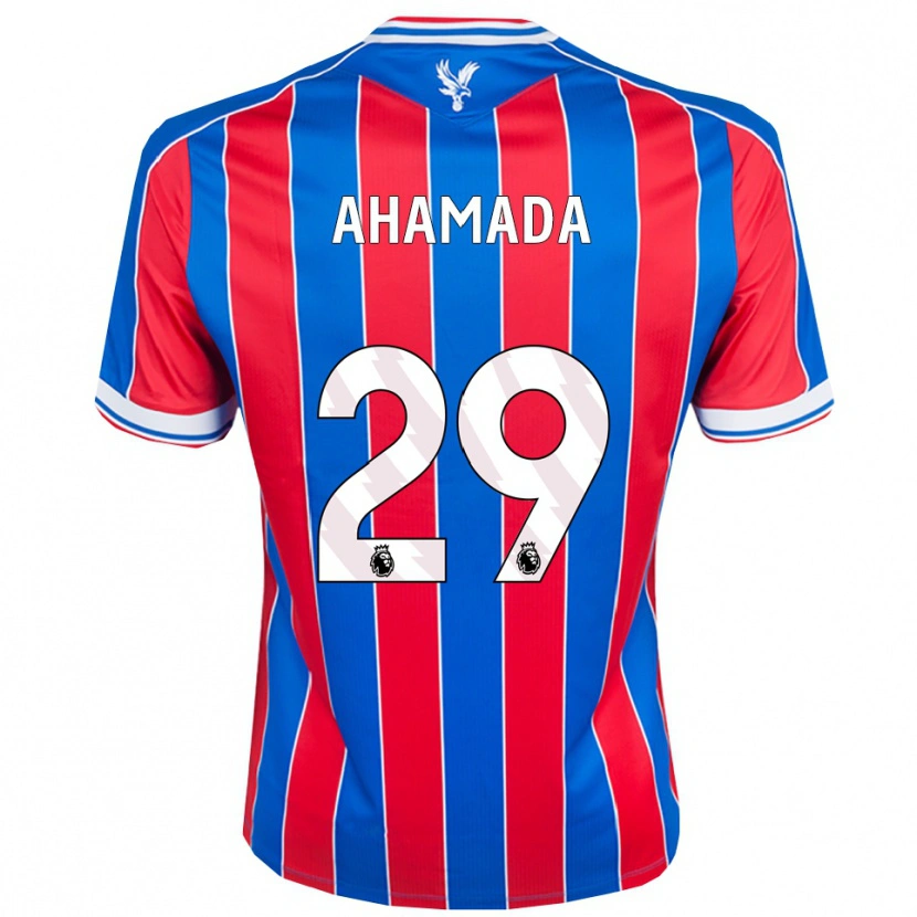 Danxen Criança Camisola Naouirou Ahamada #29 Azul Vermelho Branco Principal 2025/26 Camisa Brasil