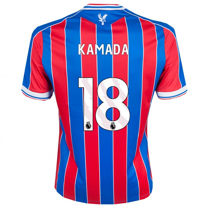 Danxen Criança Camisola Daichi Kamada #18 Azul Vermelho Branco Principal 2025/26 Camisa Brasil