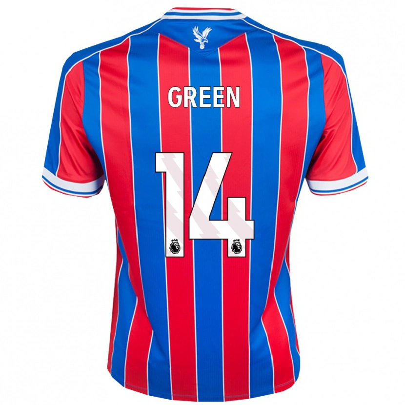 Danxen Criança Camisola Josie Green #14 Azul Vermelho Branco Principal 2025/26 Camisa Brasil