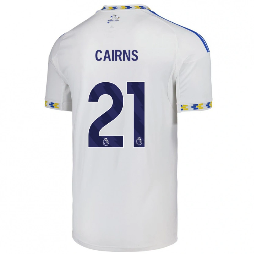 Danxen Criança Camisola Alex Cairns #21 Branco Azul Principal 2025/26 Camisa Brasil