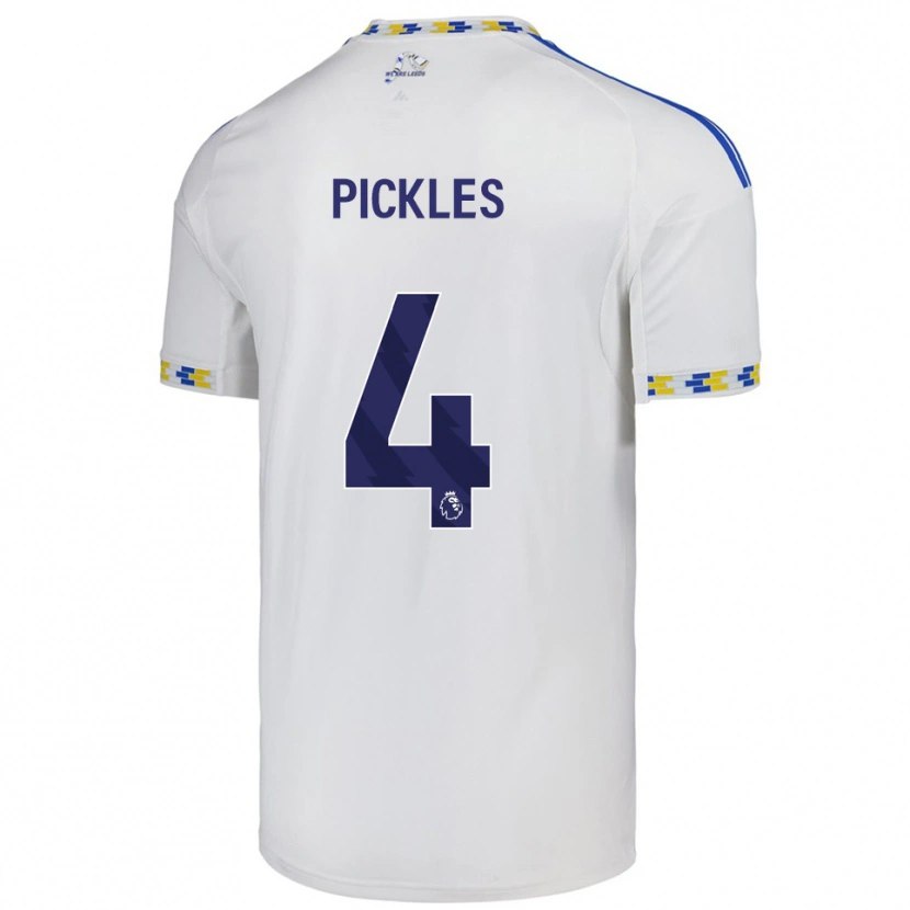 Danxen Criança Camisola Ollie Pickles #4 Branco Azul Principal 2025/26 Camisa Brasil