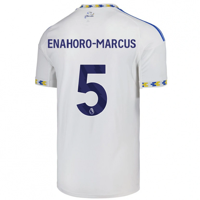 Danxen Criança Camisola Louis Enahoro-Marcus #5 Branco Azul Principal 2025/26 Camisa Brasil