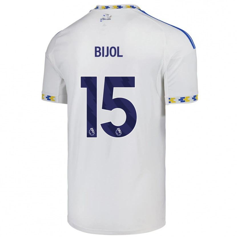 Danxen Criança Camisola Jaka Bijol #15 Branco Azul Principal 2025/26 Camisa Brasil
