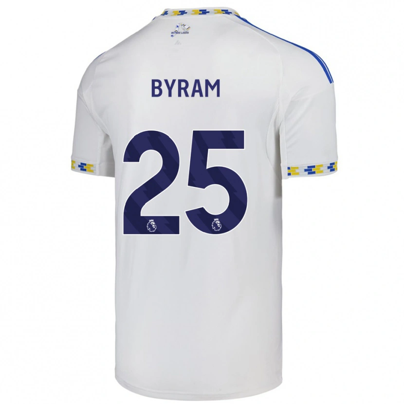 Danxen Criança Camisola Sam Byram #25 Branco Azul Principal 2025/26 Camisa Brasil