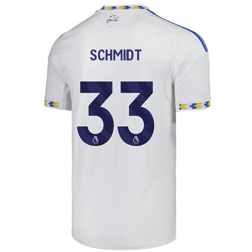Danxen Criança Camisola Isaac Schmidt #33 Branco Azul Principal 2025/26 Camisa Brasil