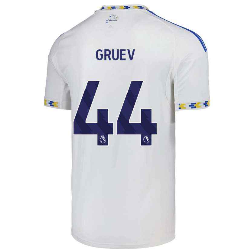 Danxen Criança Camisola Ilia Gruev #44 Branco Azul Principal 2025/26 Camisa Brasil