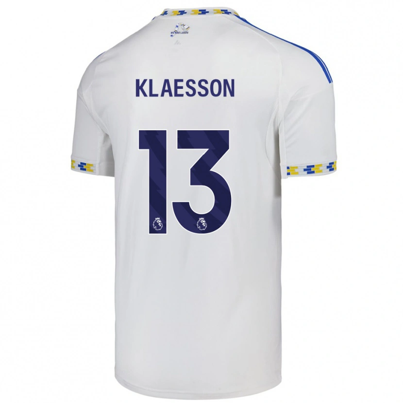 Danxen Criança Camisola Kristoffer Klaesson #13 Branco Azul Principal 2025/26 Camisa Brasil