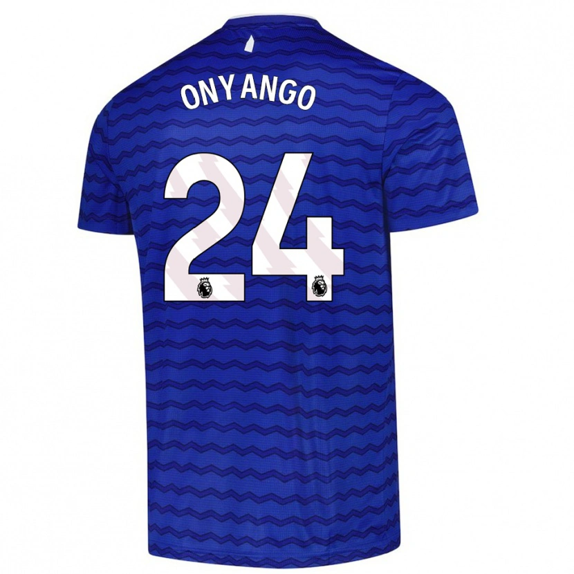 Danxen Criança Camisola Tyler Onyango #24 Azul Marinho Principal 2025/26 Camisa Brasil