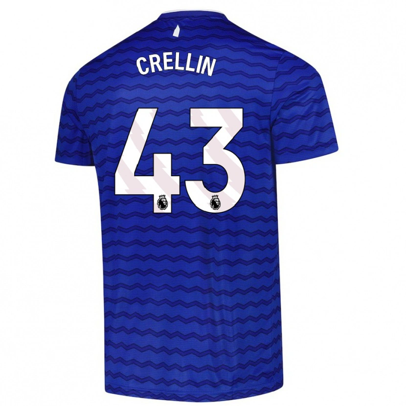 Danxen Criança Camisola Billy Crellin #43 Azul Marinho Principal 2025/26 Camisa Brasil