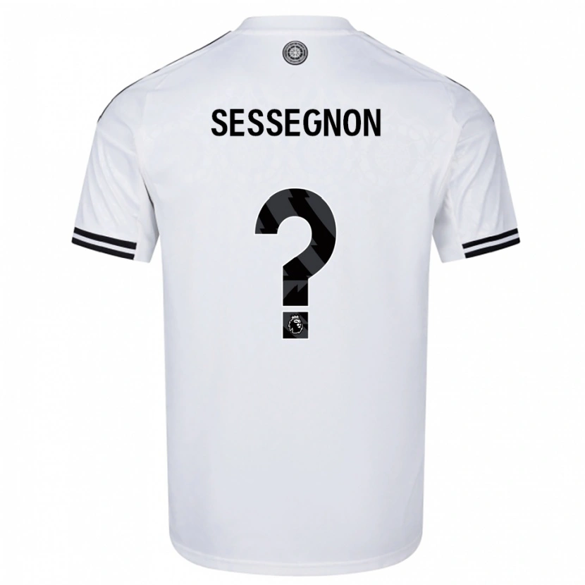 Danxen Criança Camisola Kayden Sessegnon #0 Branco Preto Principal 2025/26 Camisa Brasil