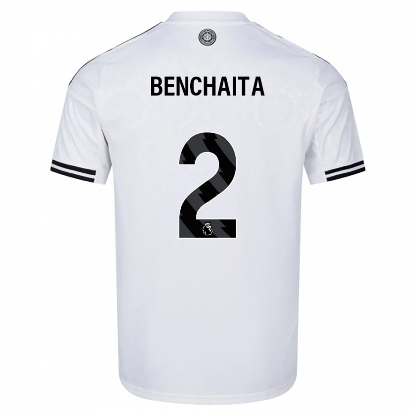 Danxen Criança Camisola Nazim Benchaita #2 Branco Preto Principal 2025/26 Camisa Brasil