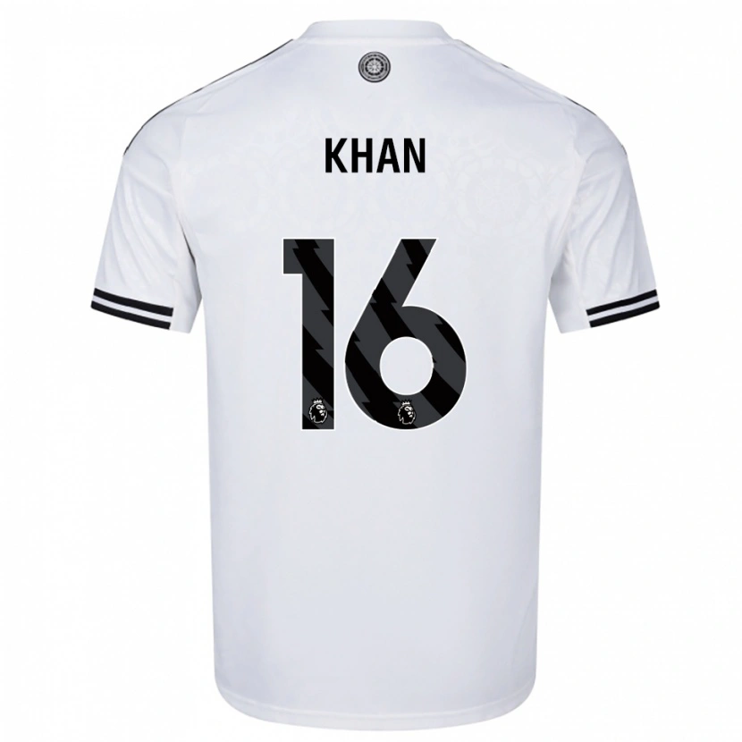 Danxen Criança Camisola Ruban Khan #16 Branco Preto Principal 2025/26 Camisa Brasil