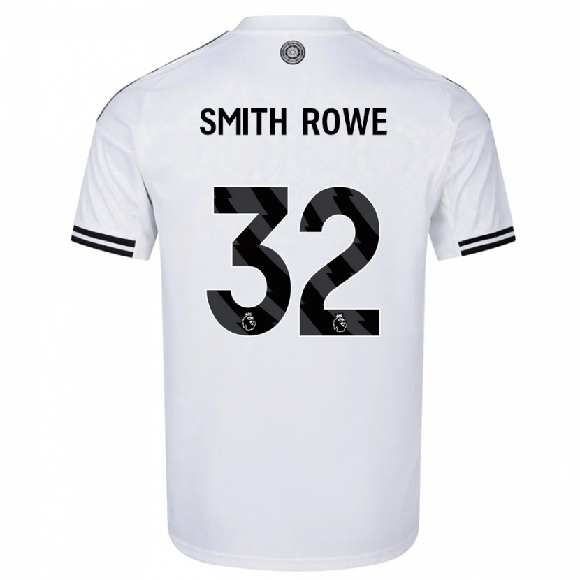 Danxen Criança Camisola Emile Smith Rowe #32 Branco Preto Principal 2025/26 Camisa Brasil