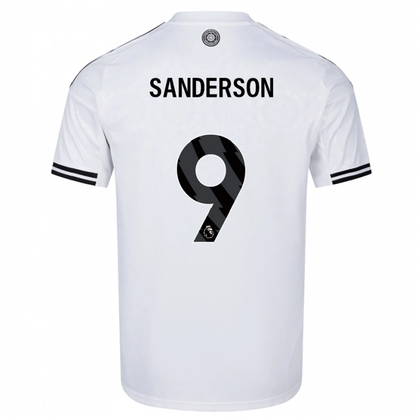 Danxen Criança Camisola Oliver Sanderson #9 Branco Preto Principal 2025/26 Camisa Brasil