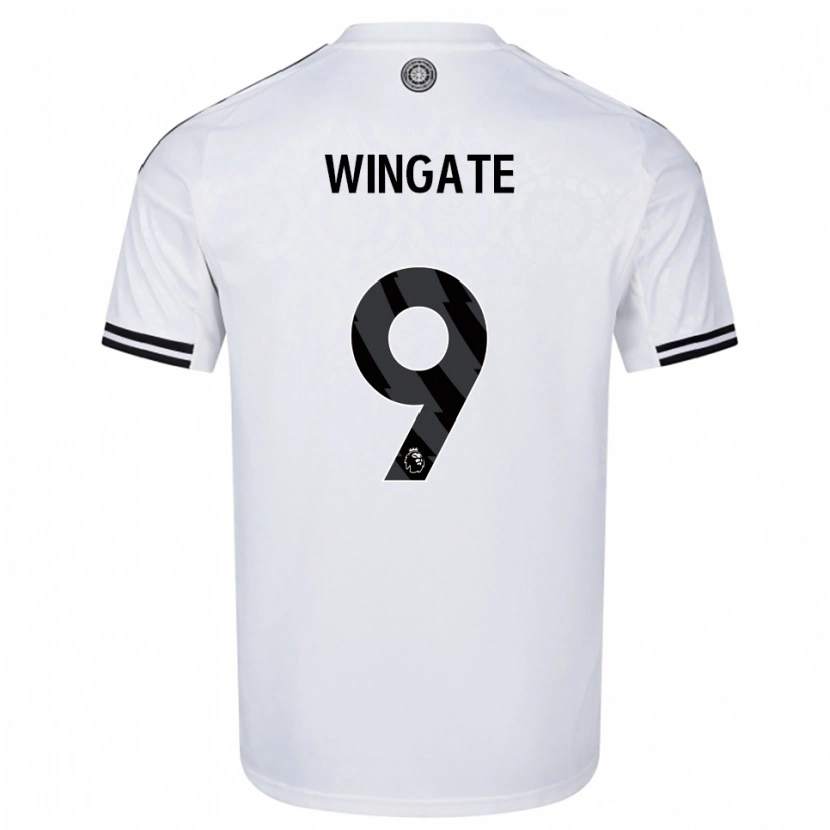 Danxen Criança Camisola Tom Wingate #9 Branco Preto Principal 2025/26 Camisa Brasil
