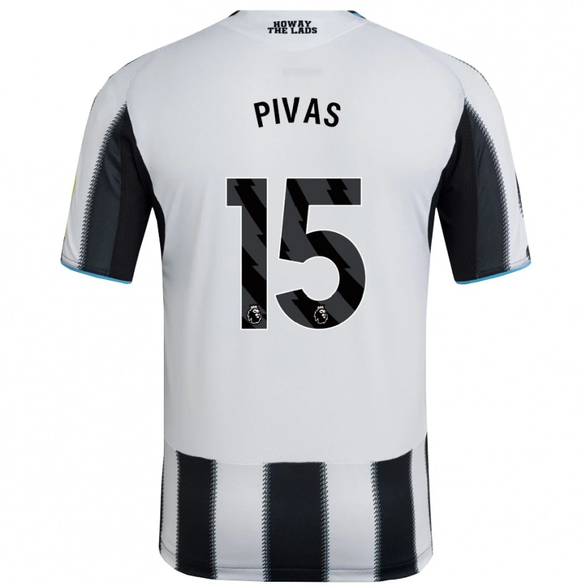 Danxen Criança Camisola Miodrag Pivas #15 Preto Branco Principal 2025/26 Camisa Brasil