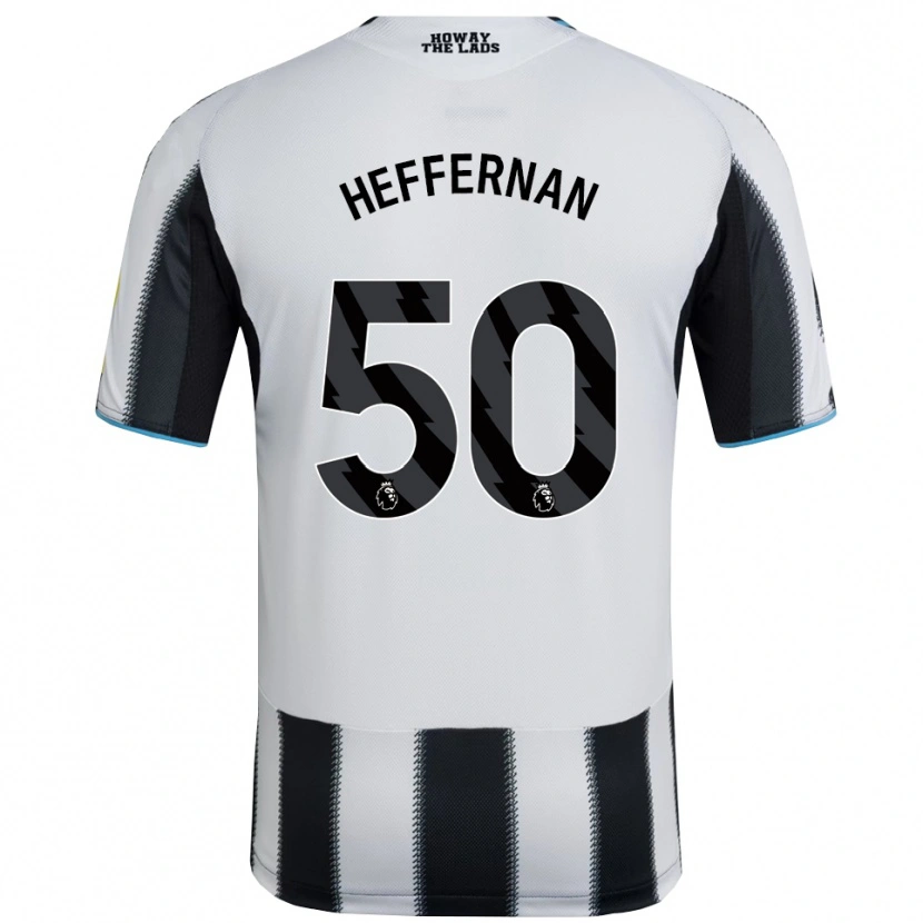 Danxen Criança Camisola Cathal Heffernan #50 Preto Branco Principal 2025/26 Camisa Brasil