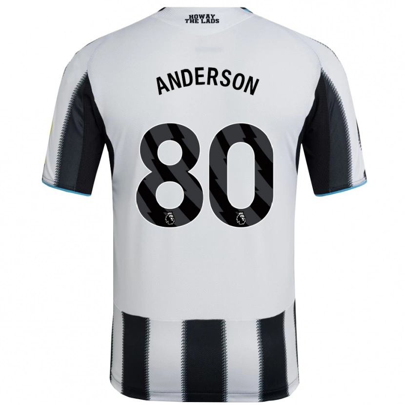 Danxen Criança Camisola Will Anderson #80 Preto Branco Principal 2025/26 Camisa Brasil