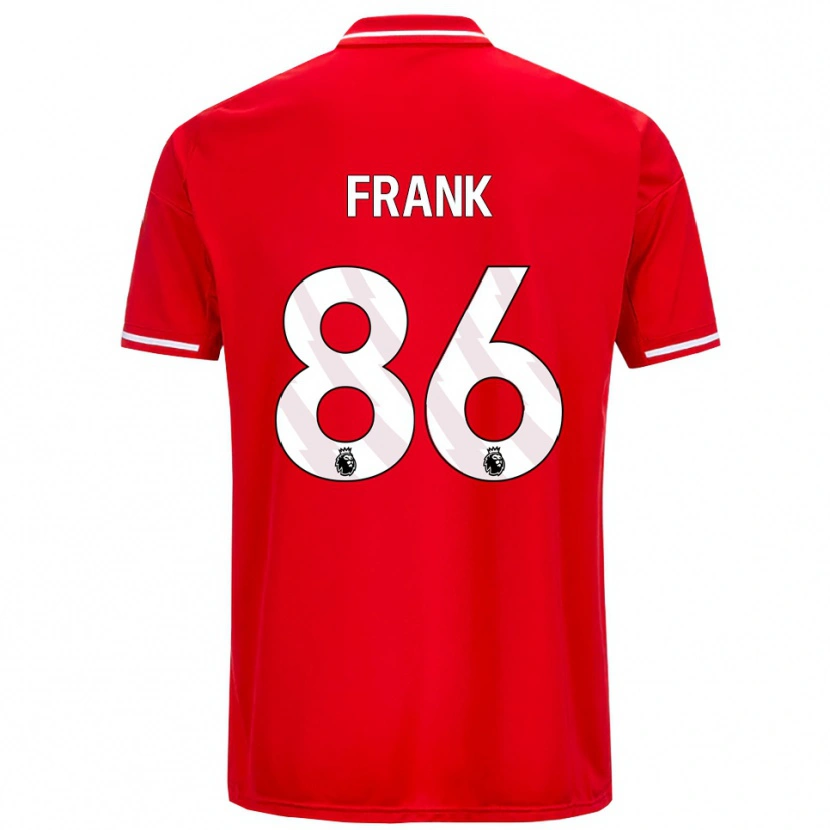 Danxen Criança Camisola Frank Djamna #86 Vermelho Branco Principal 2025/26 Camisa Brasil