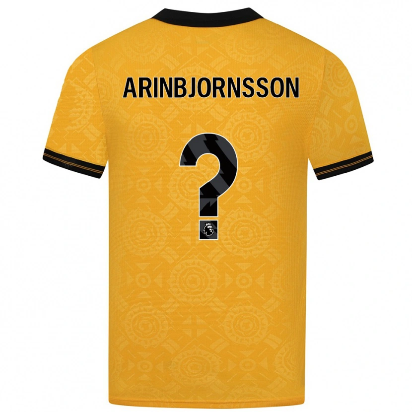 Danxen Criança Camisola Palmi Arinbjornsson #0 Amarelo Preto Principal 2025/26 Camisa Brasil