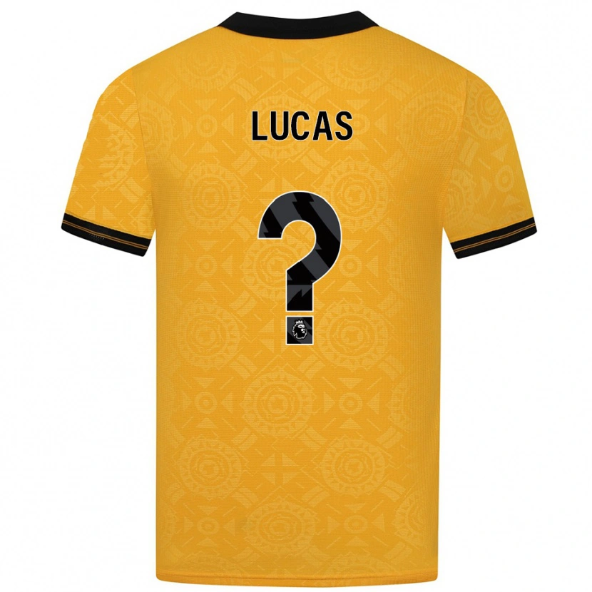 Danxen Criança Camisola Lucas Scicluna #0 Amarelo Preto Principal 2025/26 Camisa Brasil