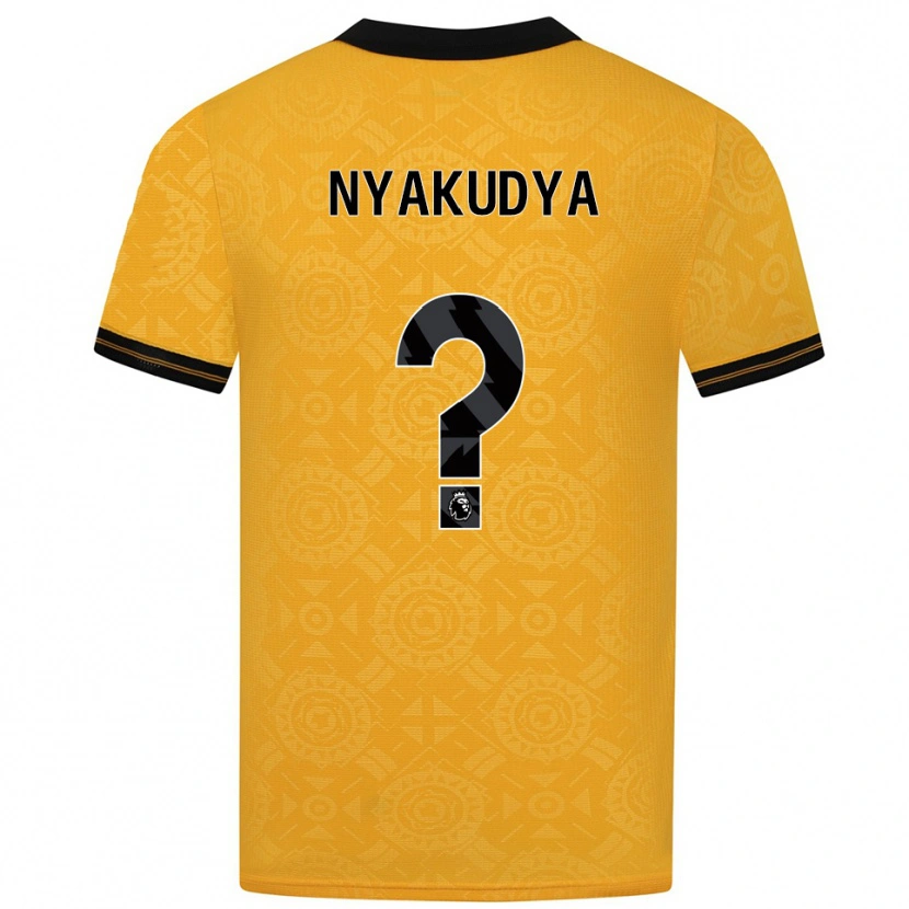 Danxen Criança Camisola Joshua Nyakudya #0 Amarelo Preto Principal 2025/26 Camisa Brasil