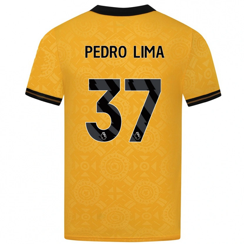 Danxen Criança Camisola Pedro Lima #37 Amarelo Preto Principal 2025/26 Camisa Brasil
