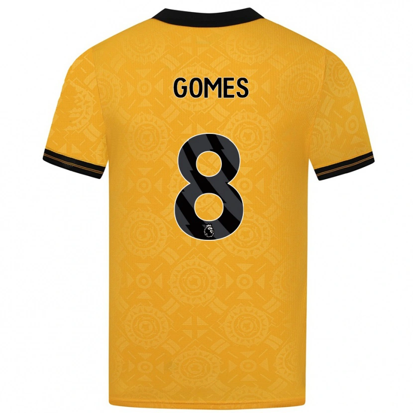 Danxen Criança Camisola João Gomes #8 Amarelo Preto Principal 2025/26 Camisa Brasil