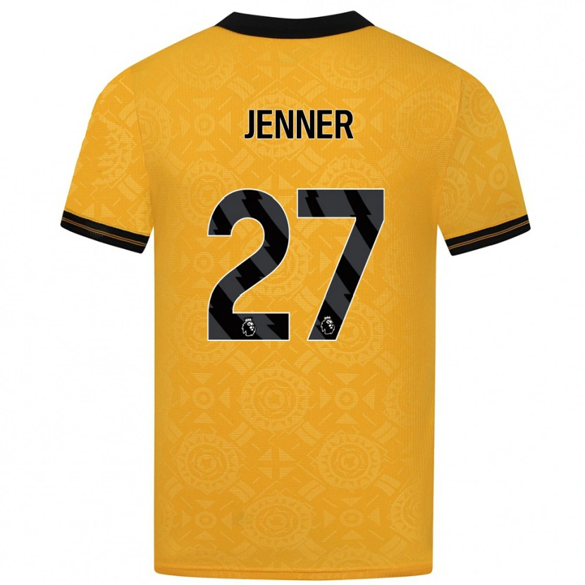 Danxen Criança Camisola Abbi Jenner #27 Amarelo Preto Principal 2025/26 Camisa Brasil