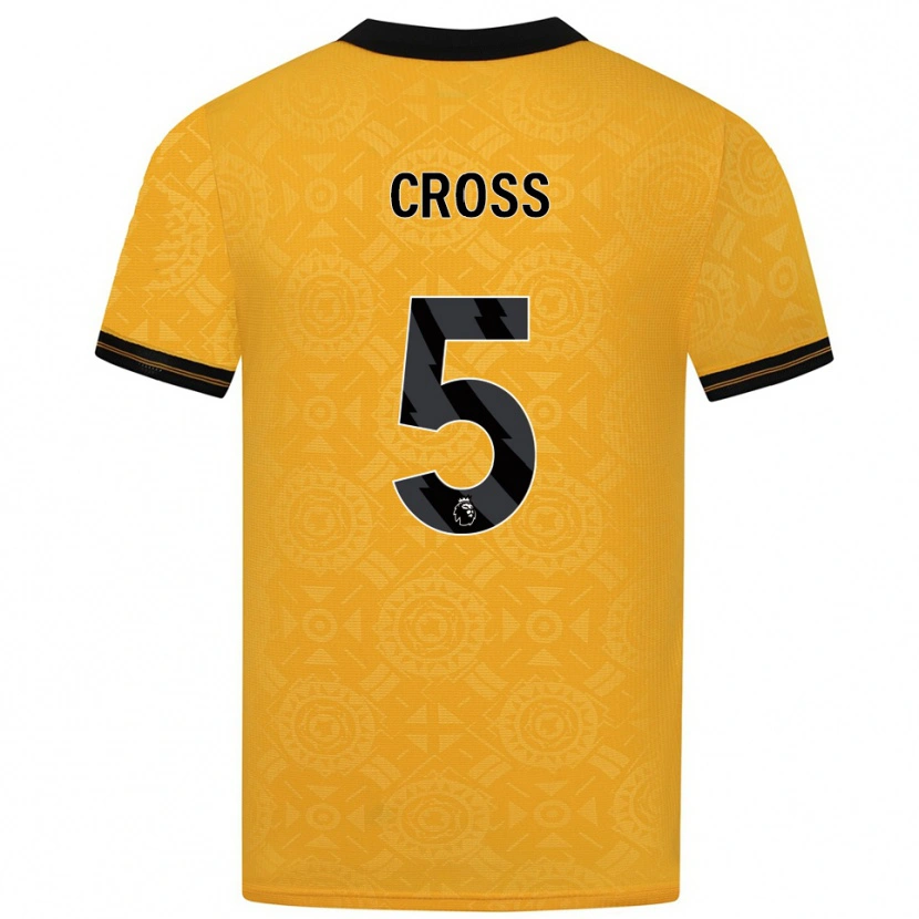 Danxen Criança Camisola Emma Cross #5 Amarelo Preto Principal 2025/26 Camisa Brasil
