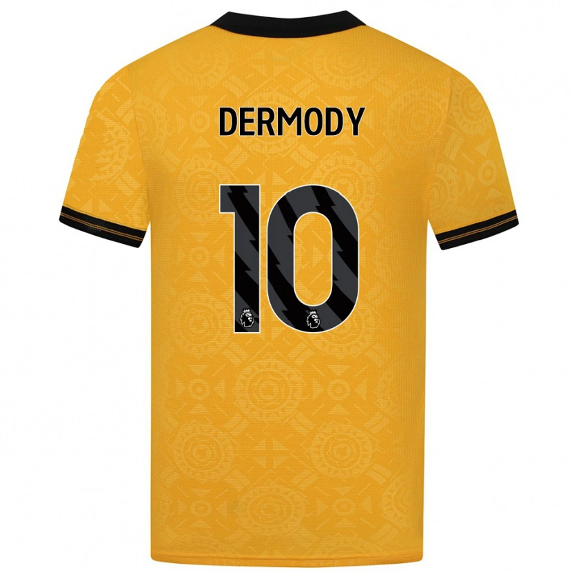 Danxen Criança Camisola Helen Dermody #10 Amarelo Preto Principal 2025/26 Camisa Brasil