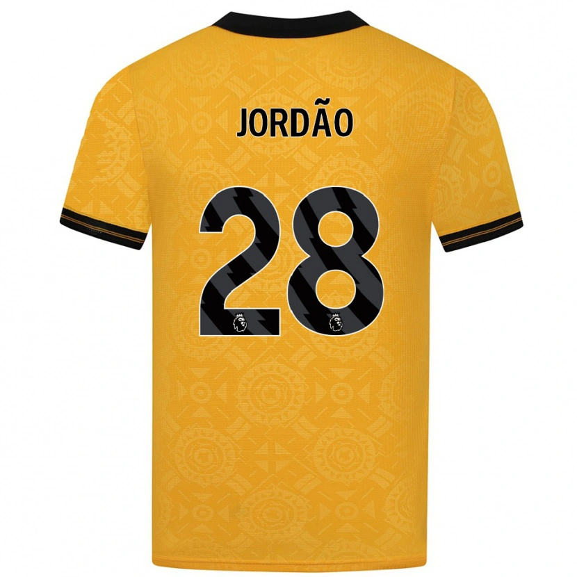 Danxen Criança Camisola Bruno Jordão #28 Amarelo Preto Principal 2025/26 Camisa Brasil